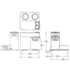 BUNN® BUNN 13300.0003: Pourover Coffee Brewer W/ 3 Lower Warmers SST 7 BUNN® BUNN 13300.0003: Pourover Coffee Brewer W/ 3 Lower Warmers SST -Drink Series Store 13300.9997 vp17a 3 fig4 sht2 i 3