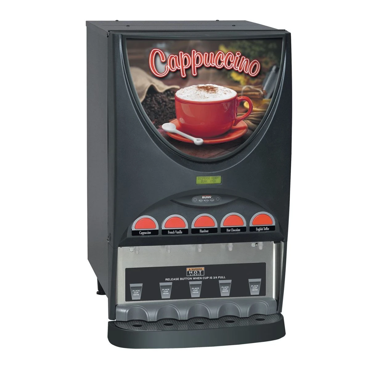 BUNN® Bunn 37000.0000 IMIX-5 Cappuccino / Espresso Machine Hot Beverage Dispenser With 5 Hoppers 3 BUNN® Bunn 37000.0000 IMIX-5 Cappuccino / Espresso Machine Hot Beverage Dispenser With 5 Hoppers