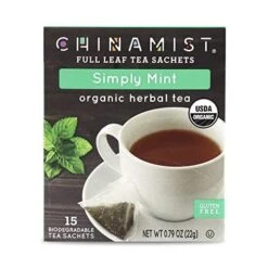 China Mist - Simply Mint Herbal Full Leaf Tea Sachet, 15 Count Box -Drink Series Store 418qejcaccl