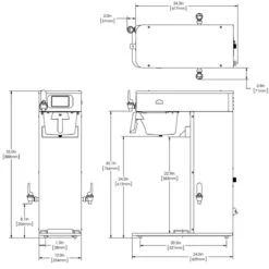 BUNN® Bunn 54000.0100 ITCB DV HV Infusion Series Tea & Coffee Brewer Dual-Volt High Volume, Platinum Edition -Drink Series Store 54000.0100 itcb dv hv pe 31