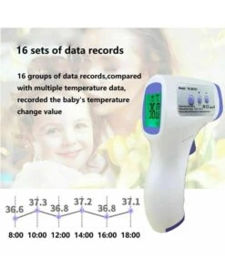 Digital LCD Infrared Thermometer Non-contact Forehead Baby Adult Temperature USA -Drink Series Store Digital LCD Infrared Thermometer Non contact Forehead Baby Adult Temperature USA 02 2nd