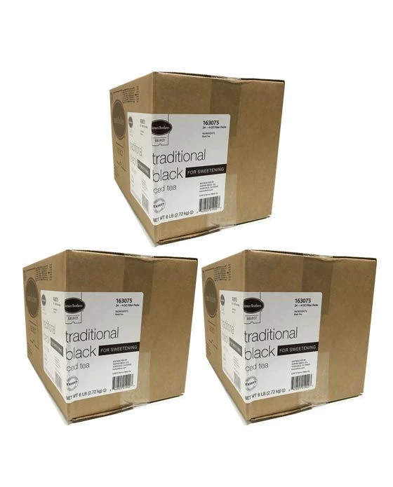 Farmer Brothers Black Iced Tea For Sweetening, 3 Boxes - 24/4 Oz 3 Farmer Brothers Black Iced Tea For Sweetening, 3 Boxes - 24/4 Oz