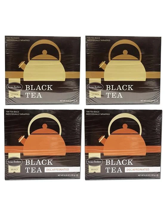 Farmer Brothers Black Tea: 2 Boxes Regular & 2 Boxes Decaf 4 Farmer Brothers Black Tea: 2 Boxes Regular & 2 Boxes Decaf - Image 2