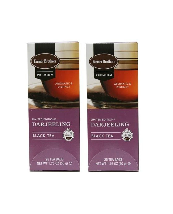 Farmer Brothers Premium: Darjeeling Hot Tea, 2/25 Ct Tea Boxes 3 Farmer Brothers Premium: Darjeeling Hot Tea, 2/25 Ct Tea Boxes