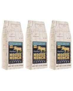 Harry & David Maple Vanilla Moose Munch Gourmet Coffee 3 Bags