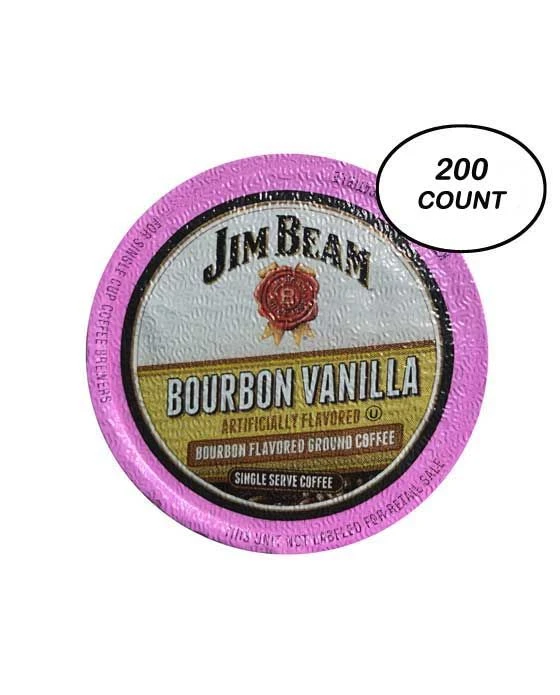 Jim Beam Bourbon Vanilla Single Serve Coffee, 200 Count, Keurig 2.0 Compatible 3 Jim Beam Bourbon Vanilla Single Serve Coffee, 200 Count, Keurig 2.0 Compatible