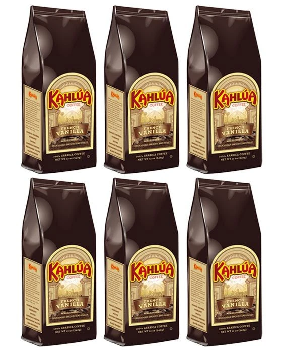 Kahlua French Vanilla Gourmet Ground Coffee (6 Bags/12 Oz) 3 Kahlua French Vanilla Gourmet Ground Coffee (6 Bags/12 Oz)