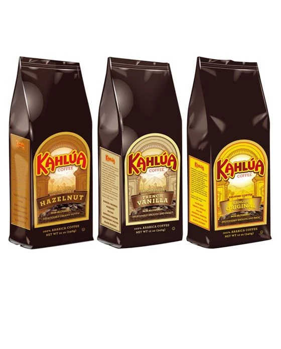 Kahlua Hazelnut, French Vanilla, Original Coffee (3 Bags/12 Oz) 3 Kahlua Hazelnut, French Vanilla, Original Coffee (3 Bags/12 Oz)