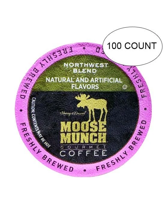 Moose Munch Coffee By Harry & David, Northwest Blend, 100 Single Serve Cups 3 Moose Munch Coffee By Harry & David, Northwest Blend, 100 Single Serve Cups
