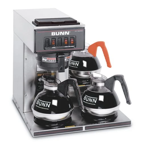BUNN® BUNN 13300.0003: Pourover Coffee Brewer W/ 3 Lower Warmers SST 3 BUNN® BUNN 13300.0003: Pourover Coffee Brewer W/ 3 Lower Warmers SST