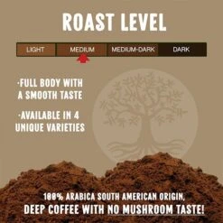 Ancient Roots Hazelnut Medium Roast Flavored Mushroom Ground Coffee 6/12 Oz Bags -Drink Series Store ancient roots french vanilla flavored mushroom coffee french vanilla coffee2 2 1 1 1 1 1 1 1