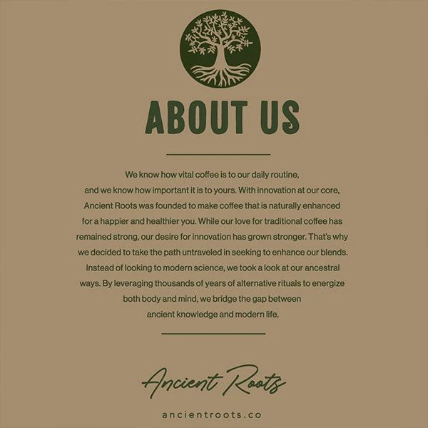 Ancient Roots Sea Salted Caramel Flavored Mushroom Medium Roast Ground Coffee, 4/12 Oz Bags 8 Ancient Roots Sea Salted Caramel Flavored Mushroom Medium Roast Ground Coffee, 4/12 Oz Bags - Image 6