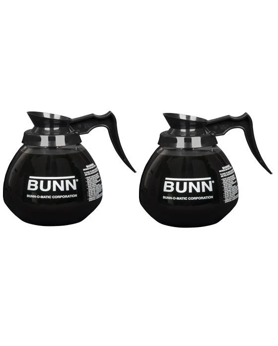 BUNN® BUNN 64oz Blk Hndl Glass Decanter (2pk) 3 BUNN® BUNN 64oz Blk Hndl Glass Decanter (2pk)