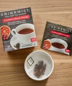 China Mist - Cranberry Blood Orange Organic Black Full Leaf Tea Sachet, 2 Boxes 15 Count Each -Drink Series Store china mist cranberry blood orange organic black full leaf tea sachet 15 count 1 1