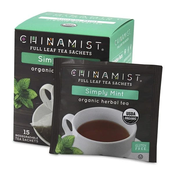 China Mist - Simply Mint Herbal Full Leaf Tea Sachet, 2 Boxes 15 Count Each 5 China Mist - Simply Mint Herbal Full Leaf Tea Sachet, 2 Boxes 15 Count Each - Image 3