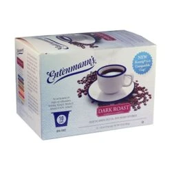 Entenmann's Single Serve Coffee, Dark Roast, 4/10 (40 Count) -Drink Series Store entenmanns single serve coffee dark roast 10 cups 1
