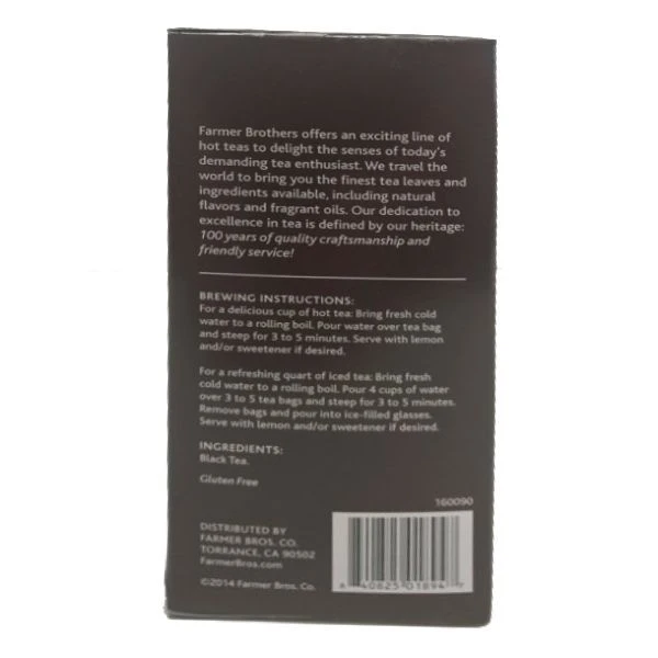 Farmer Brothers Premium: English Tradition, 2/25 Ct Tea Boxes 6 Farmer Brothers Premium: English Tradition, 2/25 Ct Tea Boxes - Image 4