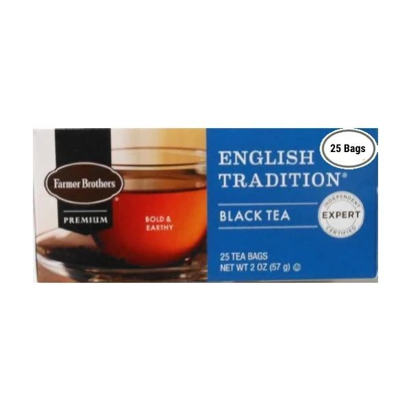 Farmer Brothers Premium: English Tradition, 2/25 Ct Tea Boxes 5 Farmer Brothers Premium: English Tradition, 2/25 Ct Tea Boxes - Image 3