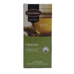 Farmer Brothers Premium: Green Tea, 2/25 Ct Tea Boxes -Drink Series Store fbgreentean2 2