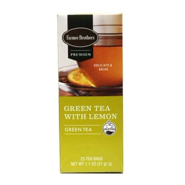 Farmer Brothers Premium: Green Tea With Lemon, 2/25 Ct Tea Boxes 4 Farmer Brothers Premium: Green Tea With Lemon, 2/25 Ct Tea Boxes - Image 2