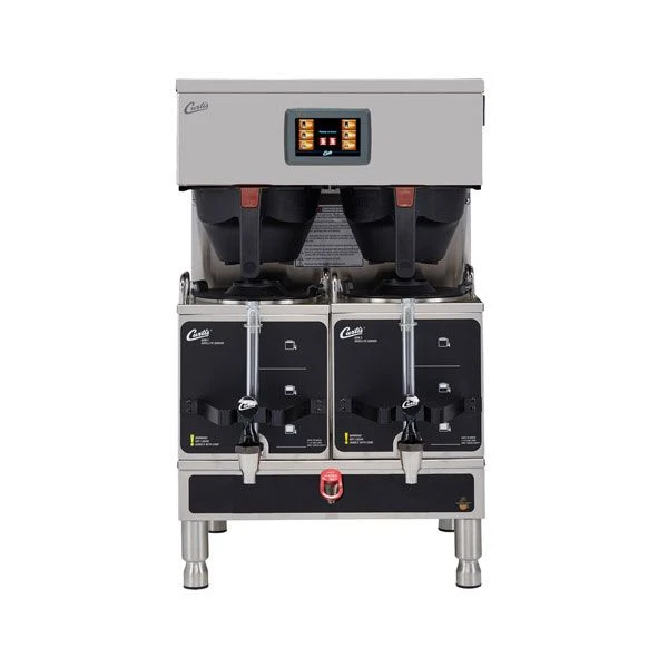 Curtis G4GEMT10A1000 Gemini Stainless Steel Twin Satellite Coffee Brewer - 220V 3 Curtis G4GEMT10A1000 Gemini Stainless Steel Twin Satellite Coffee Brewer - 220V