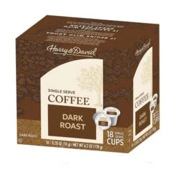 Harry & David Dark Roast Single Serve Cups, 4/18 Count 6 Harry & David Dark Roast Single Serve Cups, 4/18 Count -Drink Series Store harry david dark roast single serve cups 1 box 1