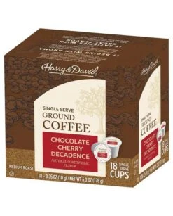Harry & David Chocolate Cherry Decadence Single Serve Coffee, 2/18 Count 6 Harry & David Chocolate Cherry Decadence Single Serve Coffee, 2/18 Count -Drink Series Store harry david chocolate cherry decadence single serve coffee