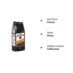 Jim Beam Spiced Honey Bourbon Flavored Ground Coffee, 3 Bags (12 Oz Ea.) -Drink Series Store honey 2
