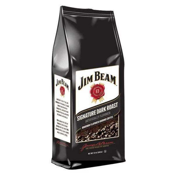 Jim Beam Signature Dark Roast Bourbon Flavored Ground Coffee, 3 Bags (12 Oz Ea.) 4 Jim Beam Signature Dark Roast Bourbon Flavored Ground Coffee, 3 Bags (12 Oz Ea.) - Image 2