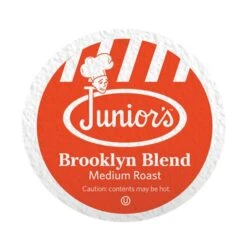 Junior's Most Fabulous Brooklyn Blend, Medium Roast Single Single Serve 18 Ct -Drink Series Store juniors most fabulous brooklyn blend medium roast single single serve 1 ct