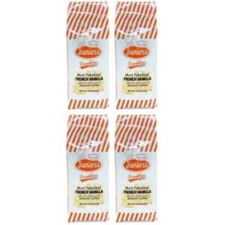 Junior's Most Fabulous French Vanilla, Medium Roast Ground Coffee, 4/12 Oz Bags