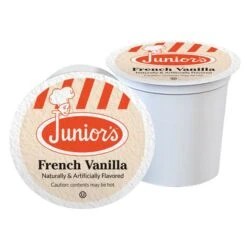Juniors Most Fabulous French Vanilla, Medium Roast Single Single Serve 2/18 Count -Drink Series Store juniors most fabulous french vanilla medium roast single single serve 100 ct 1 1