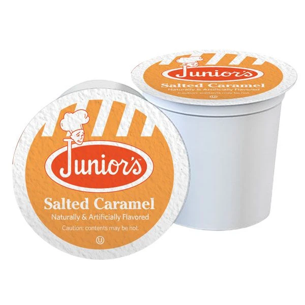 Junior's Most Fabulous Salted Caramel, Medium Roast Single Single Serve 4/18 Ct 4 Junior's Most Fabulous Salted Caramel, Medium Roast Single Single Serve 4/18 Ct - Image 2