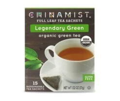 China Mist - Legendary Green Organic Black Full Leaf Tea Sachet, 2 Boxes 15 Count - Biodegradable And Individually Wrapped -Drink Series Store legendarygreen teasachet packet 1