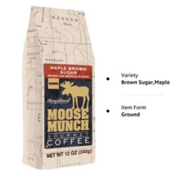 Harry & David Moose Munch Maple Brown Sugar Ground Gourmet Coffee 3 Bags (12 Oz Each) -Drink Series Store new project 2 1