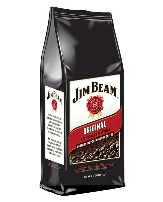 Jim Beam Original Bourbon Flavored Ground Coffee, 1 Bag (12 Oz) 3 Jim Beam Original Bourbon Flavored Ground Coffee, 1 Bag (12 Oz)